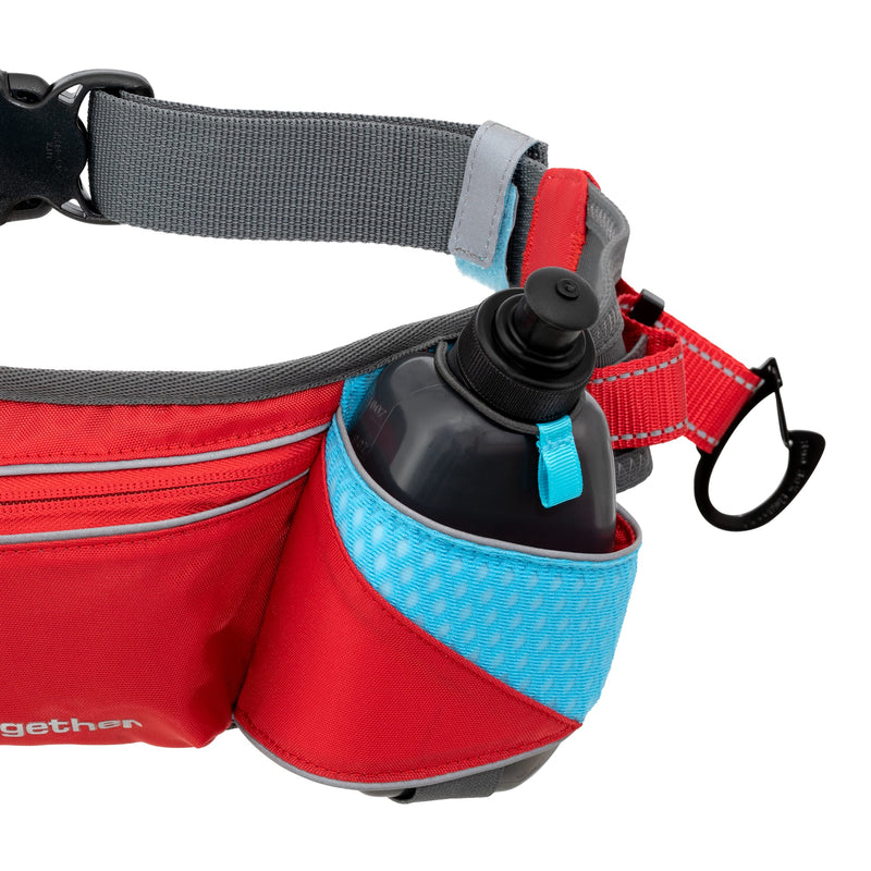 Kurgo Hands-Free Dog Running Belt, Running Dog Leash Belt, Waist Belt for Walking Dogs, Reflective, Adjustable, Includes Water Bottle, For Running and Hiking, K9 Excursion Belt & On-Trail Running Belt Updated Version - BeesActive Australia