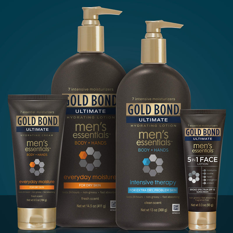 Gold Bond Men's Everyday Essentials, Cream, Fresh scent, 6.5 Ounce 6.5 Ounce (Pack of 1) - BeesActive Australia