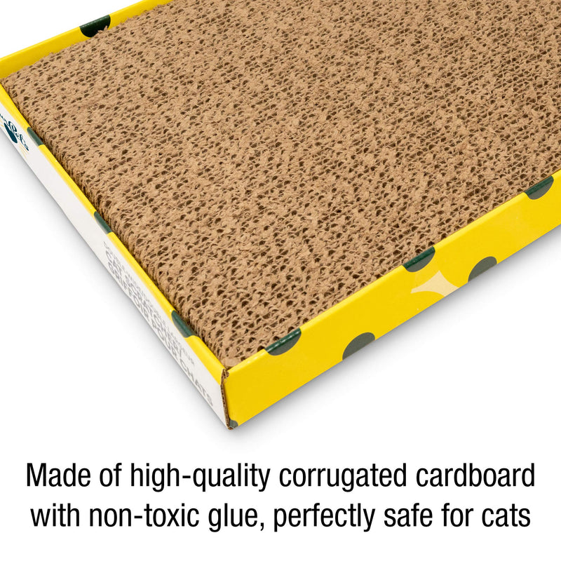 OurPets The Wave Curved Catnip Cat Scratcher (Cat Toys for Indoor Cats, Catnip Toys, Cat Gifts & Cat Toys Interactive) [Includes Cosmic Catnip- North-American Grown Catnip] Far-N-Wide Pack of 1 - BeesActive Australia