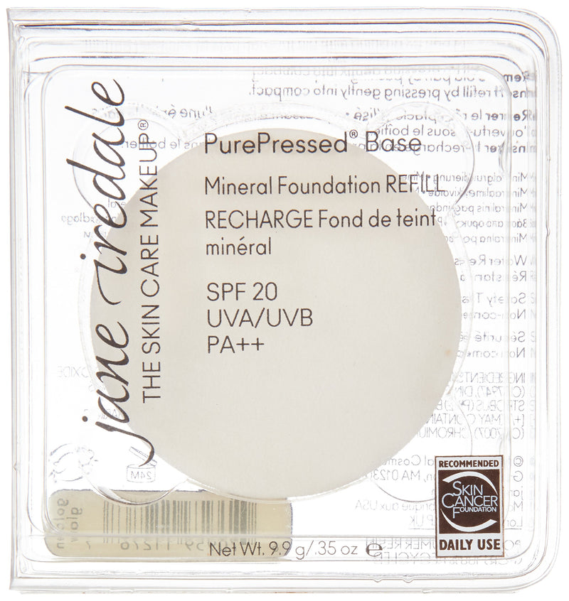 jane iredale PurePressed Base Mineral Foundation Refill or Refillable Compact Set| Semi Matte Pressed Powder with SPF | Talc Free, Vegan, Cruelty-Free Golden Glow - BeesActive Australia