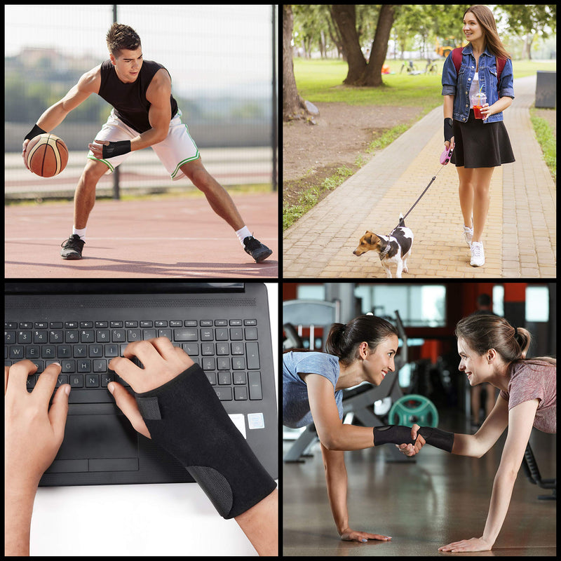 Kurtzy Carpal Tunnel Wrist Supports (1 Pair) - Brace with Adjustable Strap for Left & Right Hand without Affecting Flexibility - Compression Splint for Pain Relief from Tendonitis, Arthritis & Sprains - BeesActive Australia
