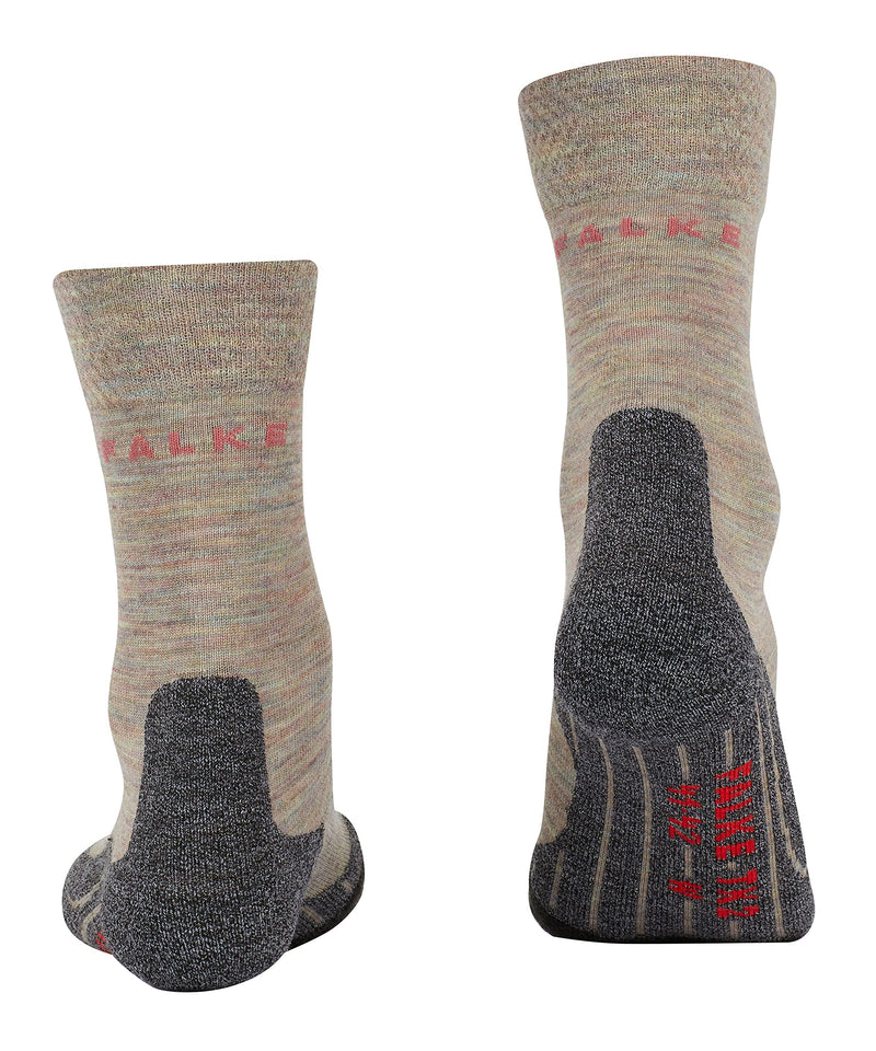 FALKE Women's TK2 Melange Hiking Socks, Merino Wool, More Colors, 1 Pair 9.5-10.5 Green (Moon Mist 7765) - BeesActive Australia