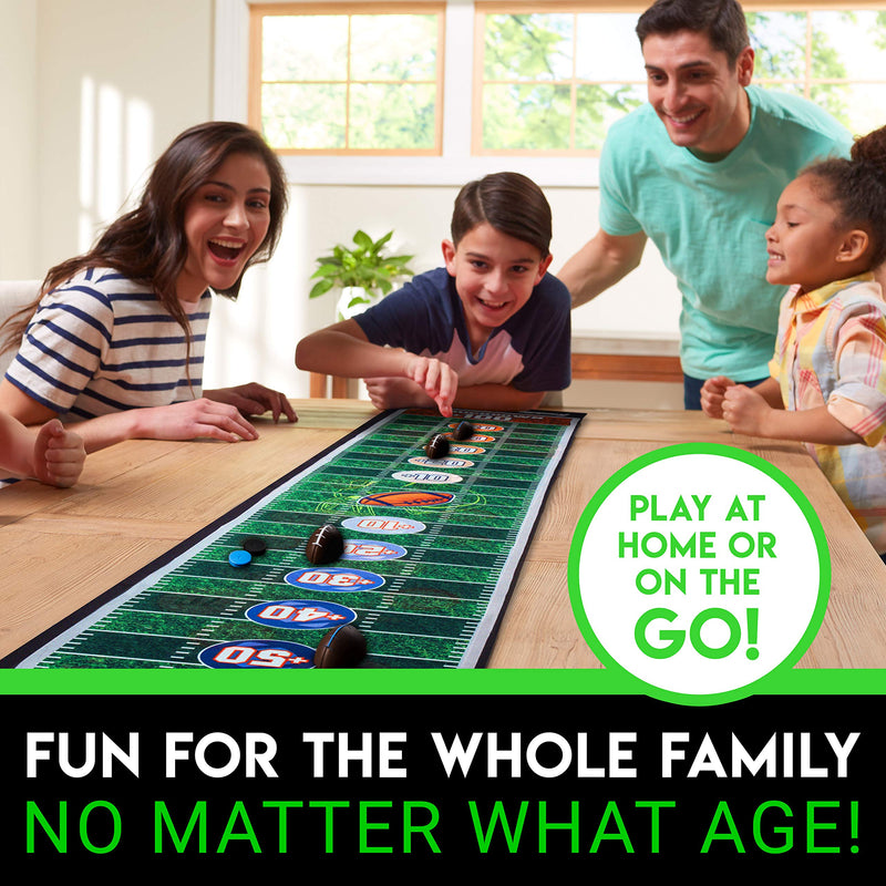Franklin Sports Shuffleboard Table Game Mats – Tabletop Shuffleboard Mats and Pushers – Indoor Shuffleboard Games Football - BeesActive Australia