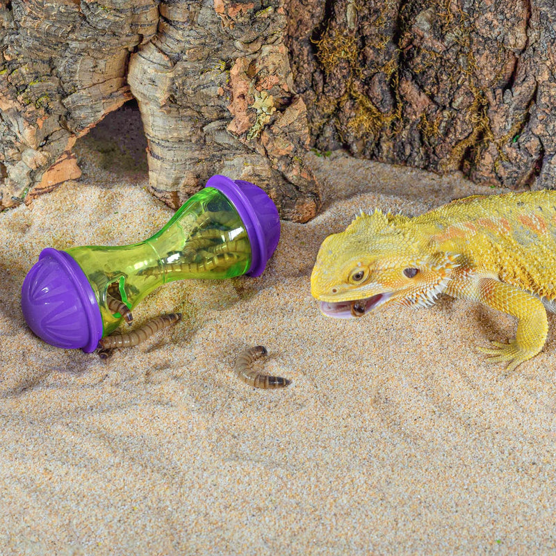 REPTIZOO 2 PCS Reptile Enrichment Toy Ball Bearded Dragon Toys Reptile Tank Decor Reptile Feed Toys for Lizard, Bearded Dragon, Gecko, Small Animals - BeesActive Australia