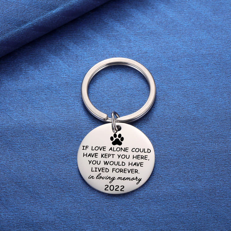 Pet Memorial Gifts, Loss of Dog Cat Sympathy Keyring Gifts for Pet Lover, in Memory of Pets Key Chain Keepsake for Women Men love alone in loving memory - BeesActive Australia