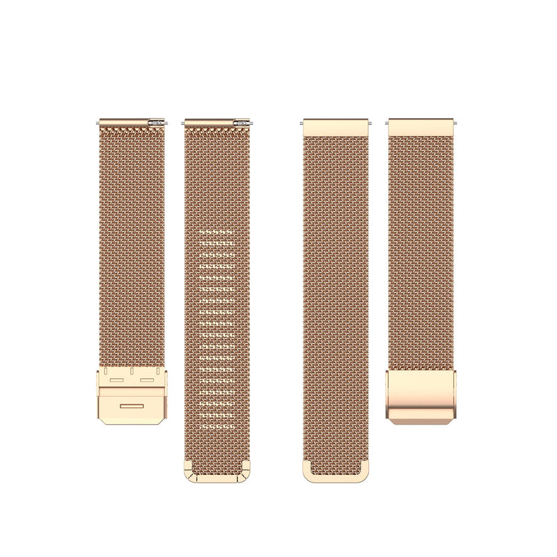 Metal Mesh Loop Straps Compatible with Letsfit EW1 Smart Watch Band, Stainless Steel Quick Release Replacment Bands for Letsfit EW1 Smartwatch (Rose Gold) Rose Gold - BeesActive Australia