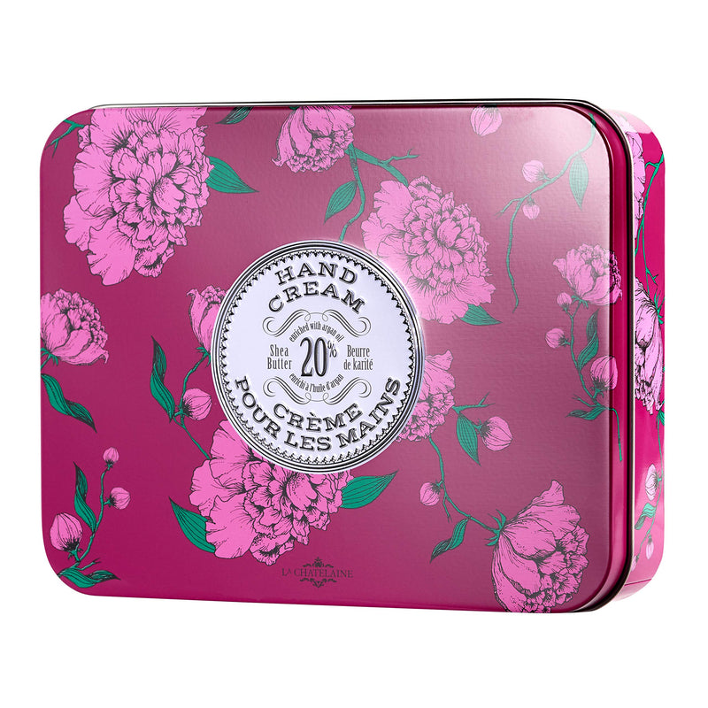 La Chatelaine Hand Cream Trio Tin Gift Set - Egglant | Natural | Made in France with 20% Organic Shea Butter | Nourishing and Moisturizing | 3 x 1 fl. oz (Cherry Almond, Wild Fig, & Gardenia) Eggplant Trio 1 Fl Oz (Pack of 3) - BeesActive Australia