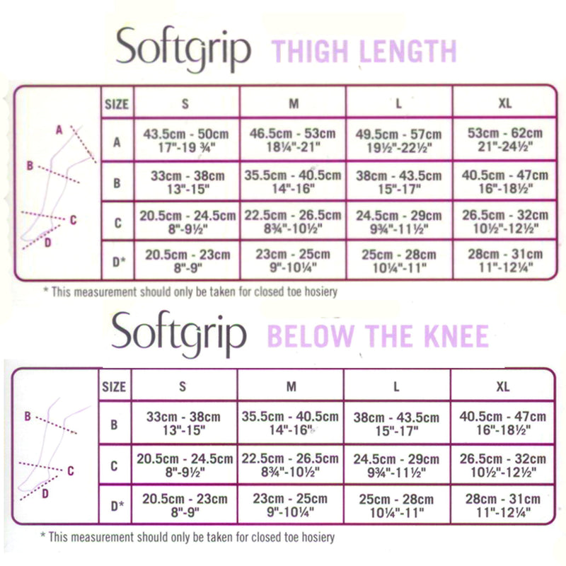 Scholl Softgrip Compression Stocking: Class I: Thigh Length Closed Toe: Natural: L - BeesActive Australia