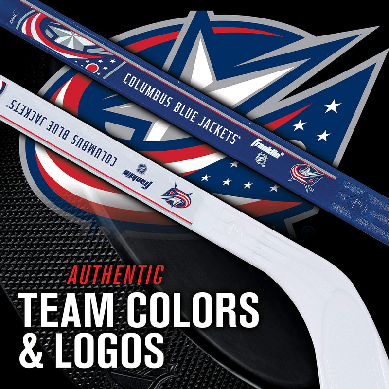 Franklin Sports NHL Team Mini Hockey 2 Piece Stick Set Columbus Blue Jackets - BeesActive Australia