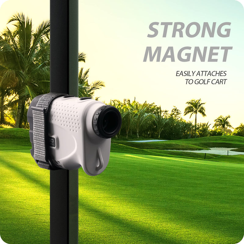 Gogogo Sport Vpro Magnetic Golf Rangefinder Holder Mount Strap, Adjustable Range Finder Strap/Holder/Band Fits Most Types, Strong Magnet for Easily Stick Rangefinder on Golf Cart/Bar/Club Black - BeesActive Australia