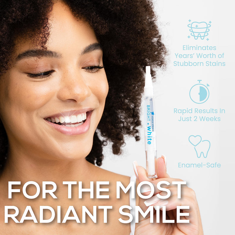 Venus Visage Award Winning Teeth Whitening Pen (2 Pens), 20+ Uses - Dentist Approved Teeth whitening Gel Professionally formulated - Best Teeth whitening kit Teeth Whitener - Low Sensitivity (Mint) 2 ml (Pack of 2) - BeesActive Australia