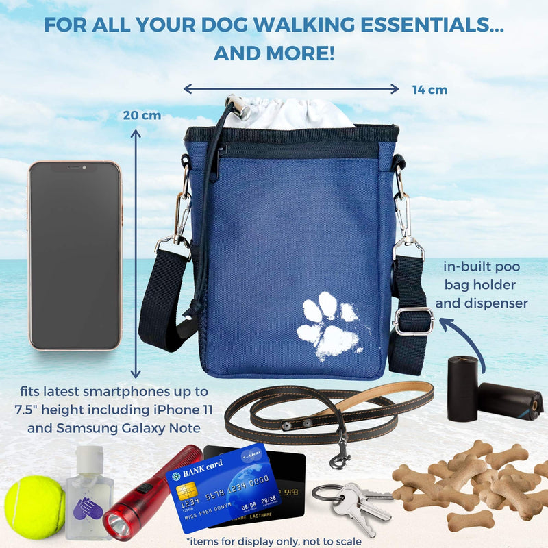 Pet Impact Dog Treat Pouch, Dog Walking Bag for All Your Essential Items, One of a Kind Eco-Friendly Treat Bag Wanderlust - BeesActive Australia