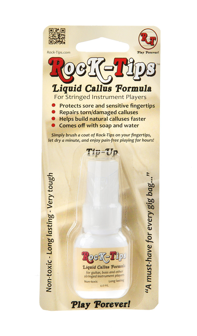 Rock-Tips – Liquid Callus Formula – For Guitar, Bass, and Other Stringed Instruments – 4.0 mL - BeesActive Australia