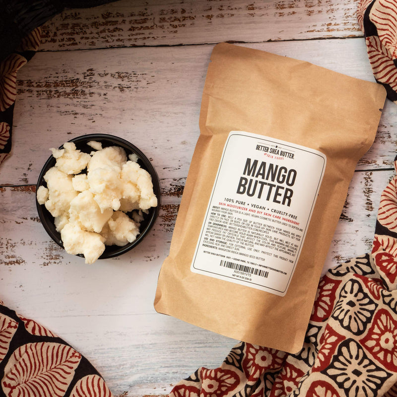 100% Pure Mango Butter - Can Substitute Shea Butter in Soap and Lotion Recipes - Moisturizing, Scent-free, Hexane-free - 16 oz by Better Shea Butter 1 Pound (Pack of 1) - BeesActive Australia