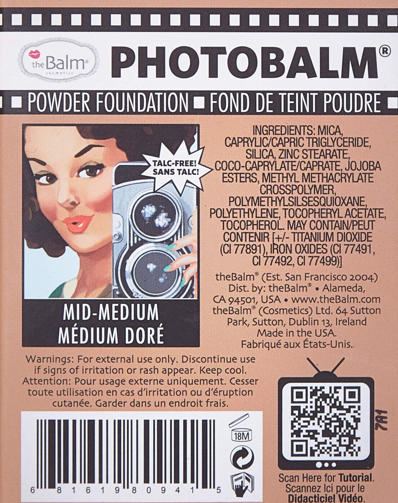 theBalm Photobalm Powder Foundation, Mid Medium - BeesActive Australia