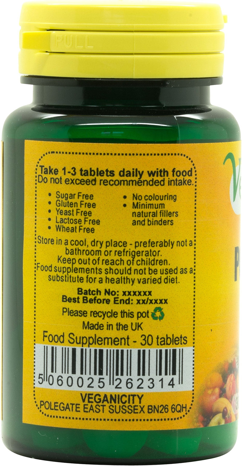 Veganicity Potassium 100mg : Bone & Joint Health Supplement - 30 Tablets, in a Planet-Friendly 99% Recycled Pot - BeesActive Australia