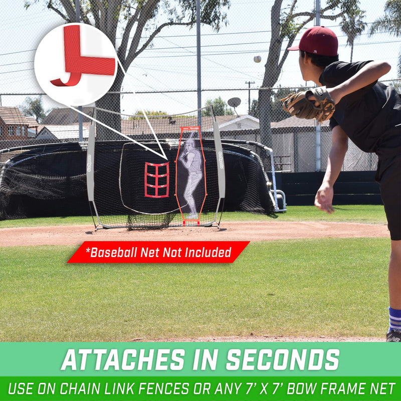 GoSports Baseball & Softball Pitching Kit - Practice Accuracy Training with Strike Zone & XTRAMAN Dummy Batter - BeesActive Australia