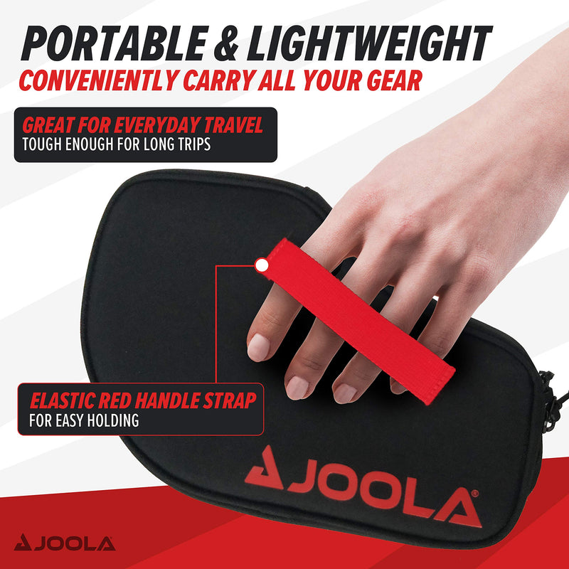 JOOLA Vision Double Padded Ping Pong Paddle Case w/ Storage Compartment for 4 Ping Pong Balls - Table Tennis Case Racket Cover Helps Protect the Table Tennis Rubber and Racket - Table Tennis Organizer - BeesActive Australia
