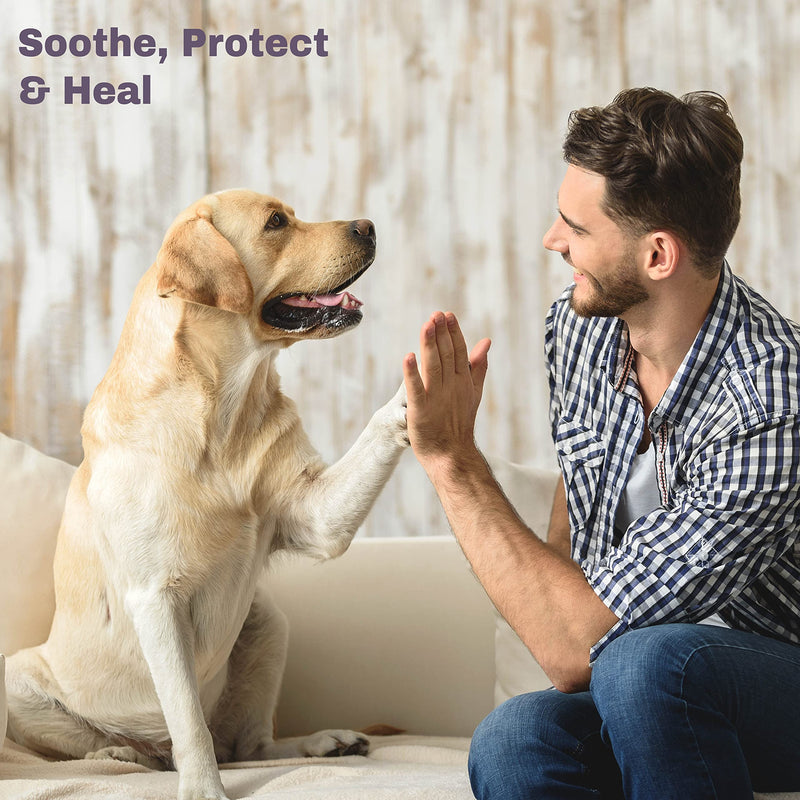 Mighty Mutt Dog Paw Balm | Organic, Natural and Healing | Lick Safe | Soothing Paw Pad Moisturizer | Dog Nose Balm and Paw Soother | 1.76 oz - BeesActive Australia