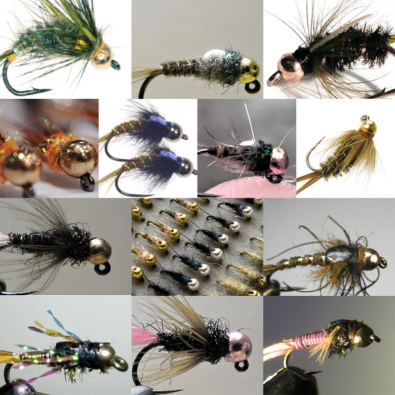 MUUNN 100pcs Fly Tying Tungsten Beads,Tungsten Jig Off Beads Nymph Head Ball for Fly Tying Material 5 Colors Copper 3.3mm - BeesActive Australia