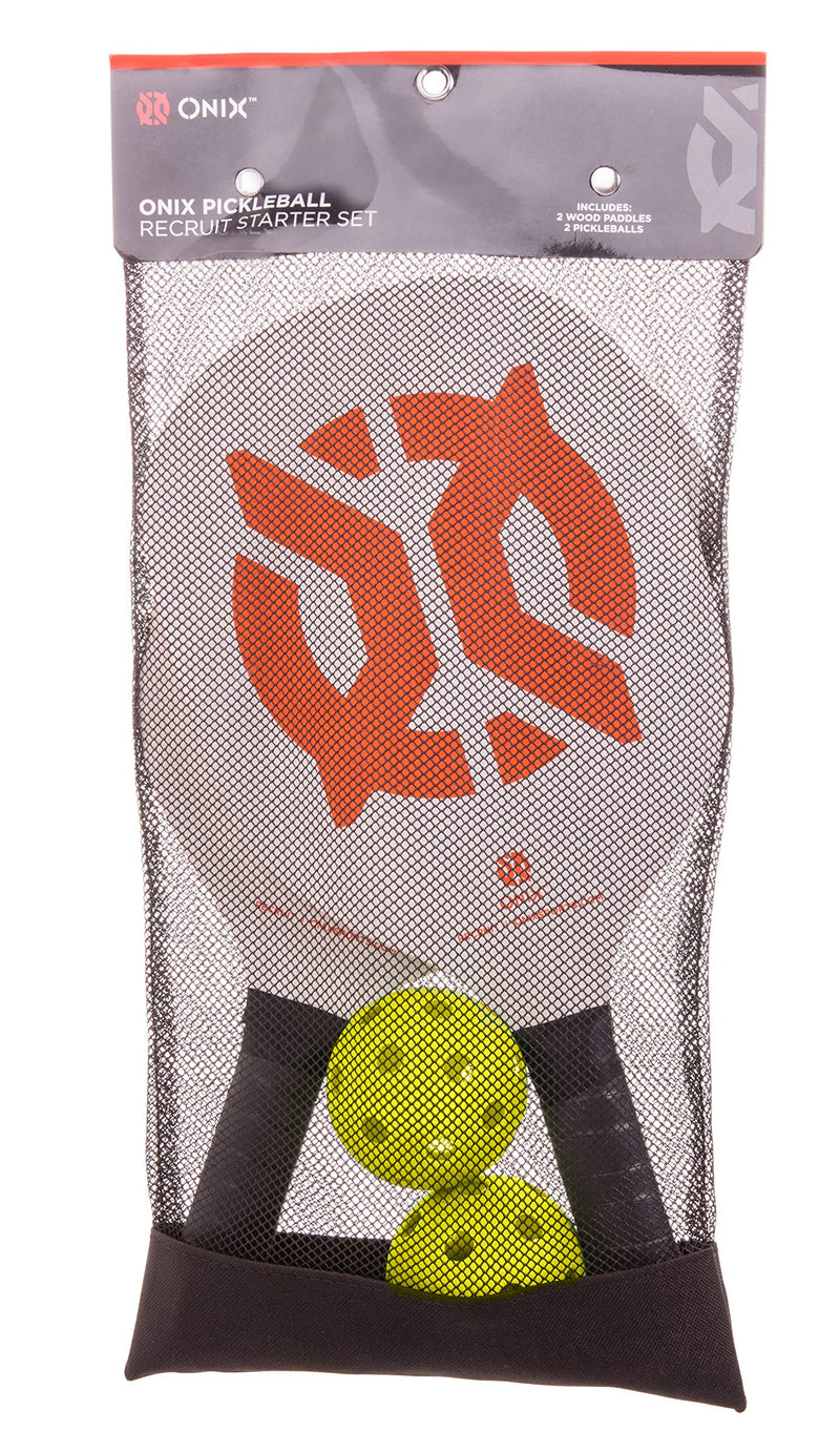 Onix Recruit Pickleball Starter Set Includes 2 Paddles and 2 Pickleballs For All Ages and Skill Levels to Learn to Play - BeesActive Australia