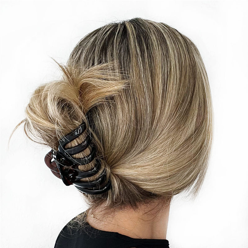 Camila Paris AD718 Octopus French Hair Clips for Women Thick Hair, Large Hair Clips for Thick Hair for Curly Wavy Long Hair, Strong No-Slip Grip Hair Claw Clip Big Hair Clips for Women. Made in France Tortoise Shell - BeesActive Australia