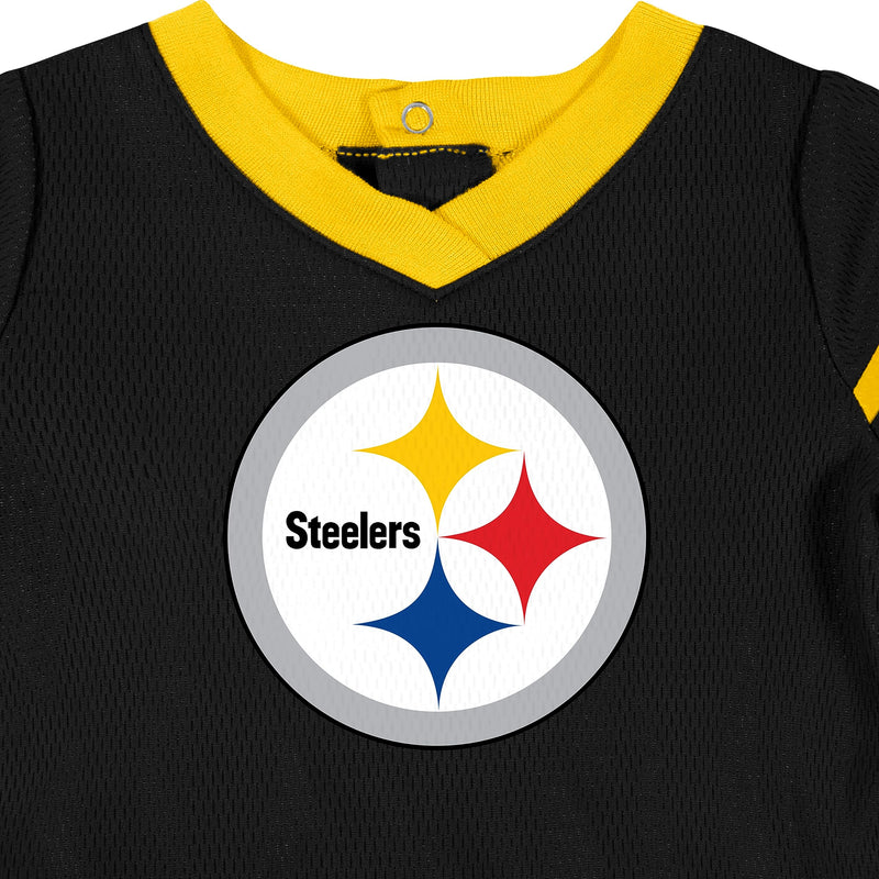 Gerber Girls' NFL Team Jersey Dress and Diaper Cover Pittsburgh Steelers 18 Months Team Color - BeesActive Australia