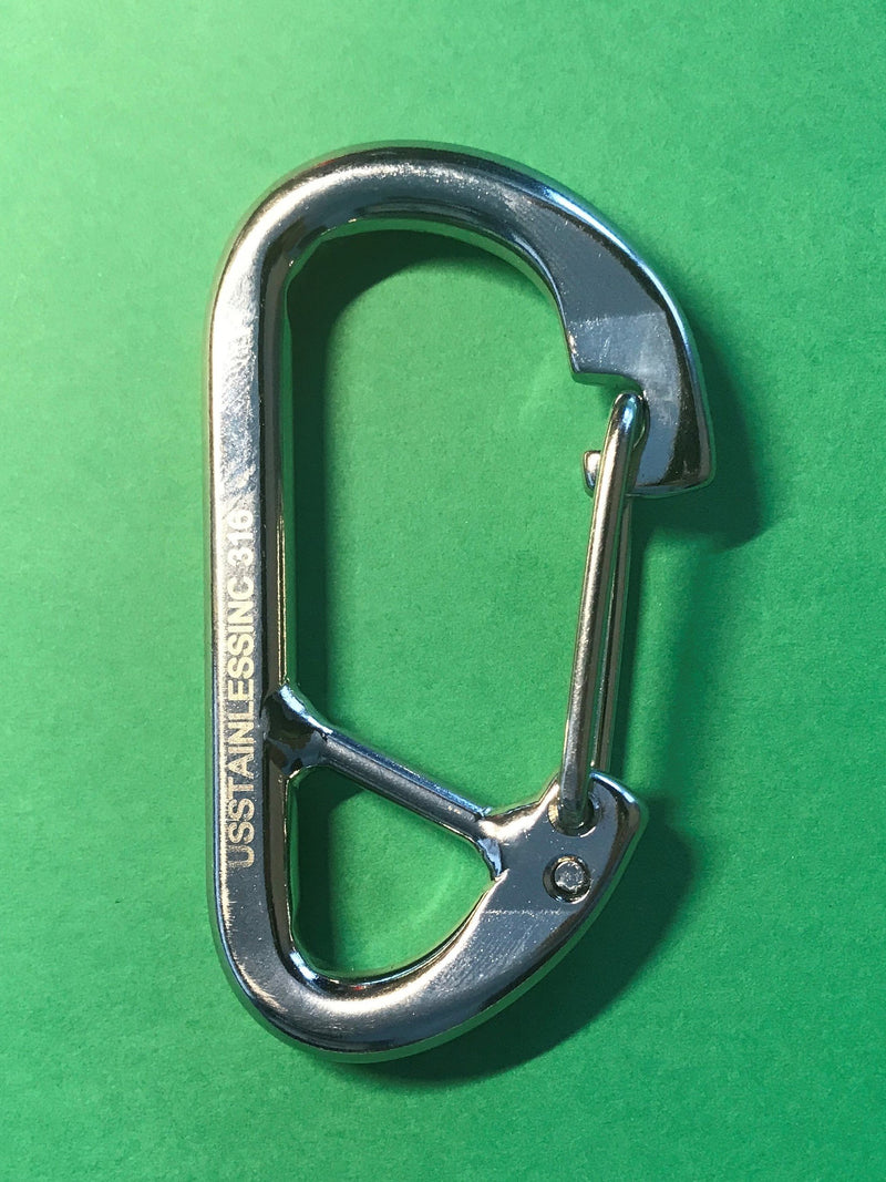 [AUSTRALIA] - Stainless Steel 316 Spring Hook Carabiner 5/16" (8mm) Marine Grade Safety Clip Forged 