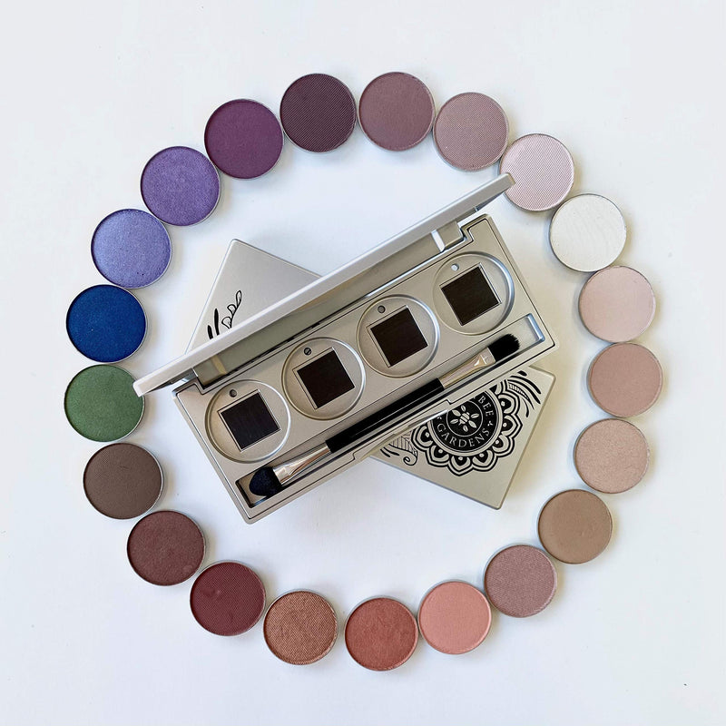 Honeybee Gardens Refillable Pressed Eye Shadow Compact | Eco Friendly | Fits any any 26mm, or smaller, pan - BeesActive Australia