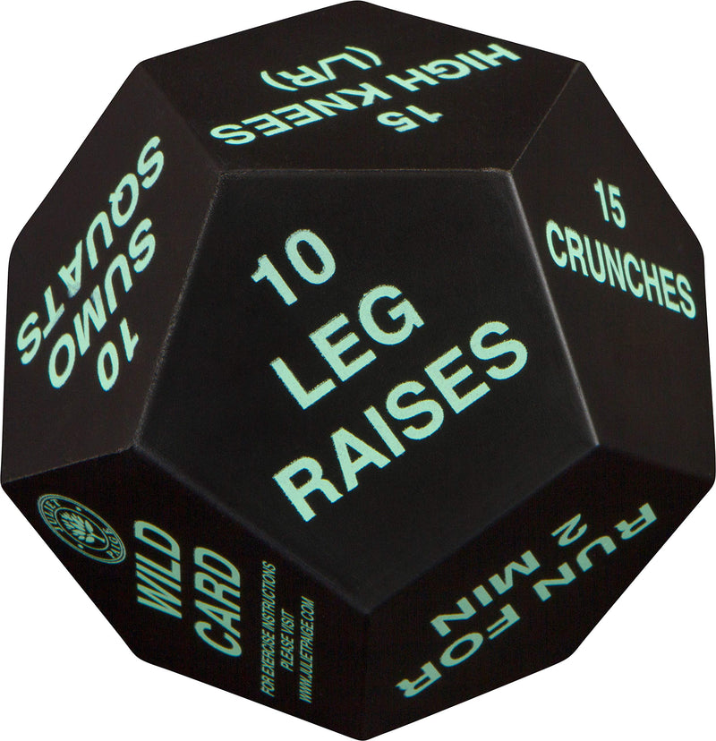 Juliet Paige Exercise Dice for Home Fitness, Workouts, WOD, Cardio, HIIT, and Sports Green, White, and Red - BeesActive Australia