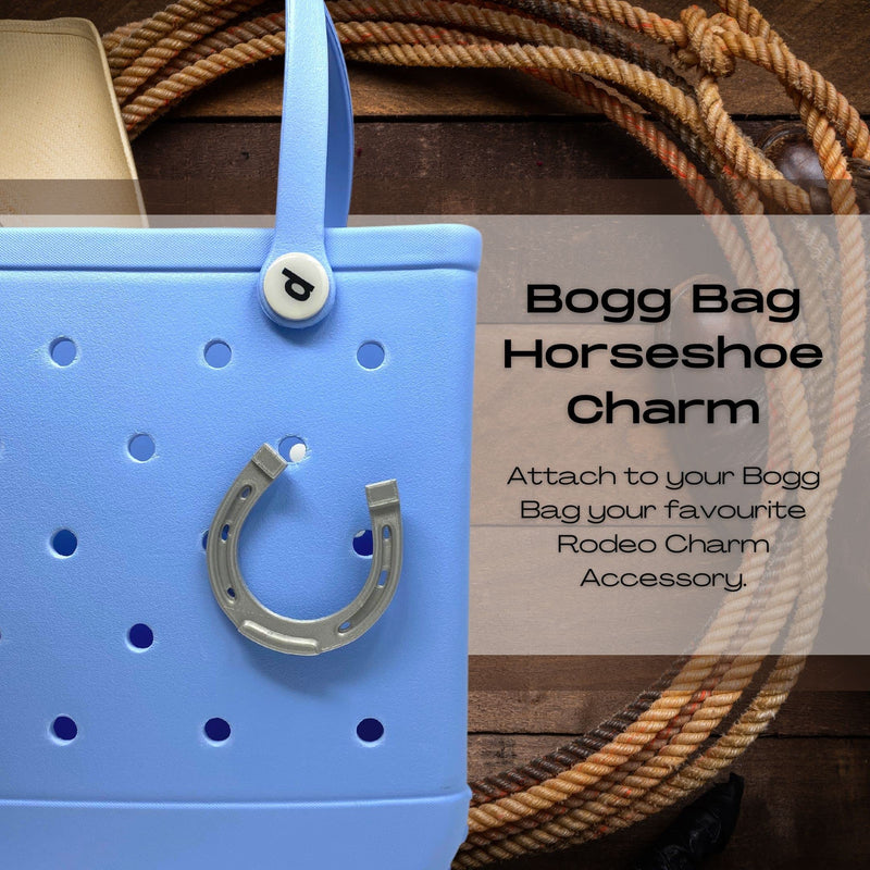 BOGLETS - Horseshoe Charm Compatible with Bogg Bags, Simply Southern Bags, and Other Similar Beach Tote Bags - BeesActive Australia