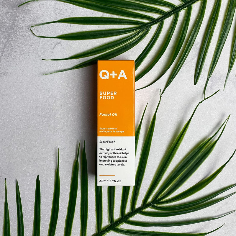 Q+A Super Food Facial Oil. A complexion enhancing face oil packed with 100% natural ingredients. 30ml/1fl.oz - BeesActive Australia