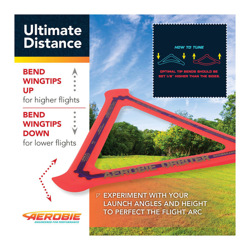 Aerobie Orbiter High Performance Boomerang, 11.5 Inches, Orange Orbiter Boomerang - Orange - BeesActive Australia
