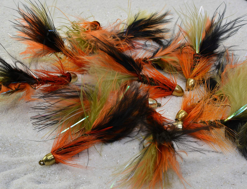 Thin Mint Streamer Fly Fishing Flies | Cone Head | Weighted | Mustad Signature Hooks - 12 Flies in Hook #6, #8, #10 or #12 | Trout Streamer Hook #12 - BeesActive Australia