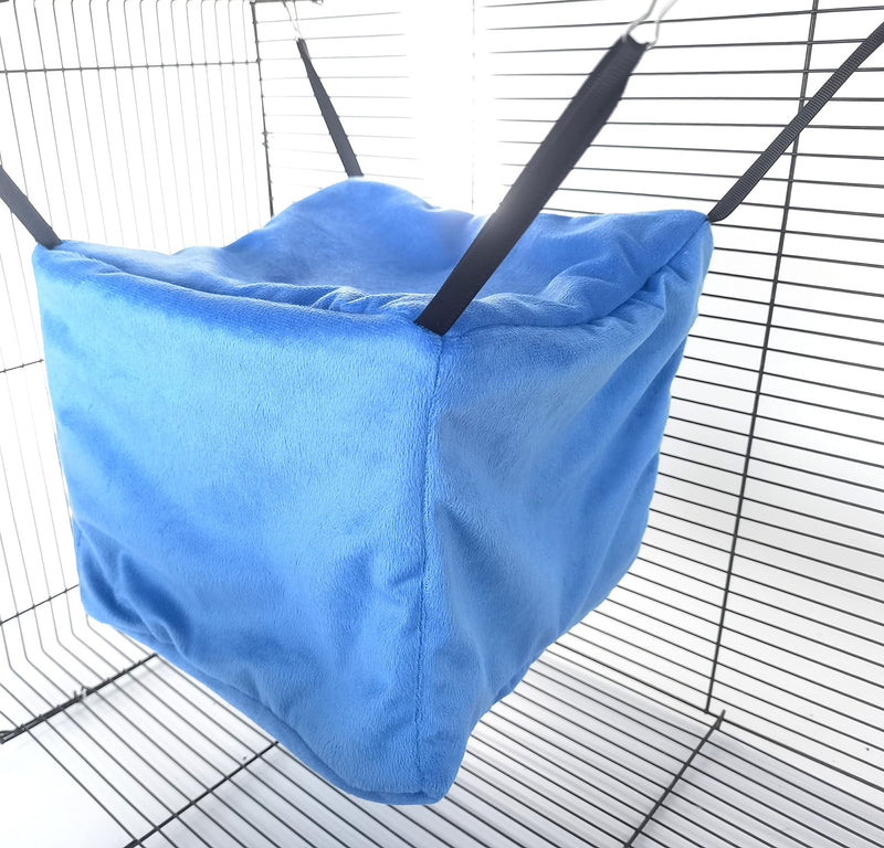 VEDEM Ferret Cube Hammock Small Animals Cage Hanging Bunkbed Hideout Warm Bed Blue - BeesActive Australia