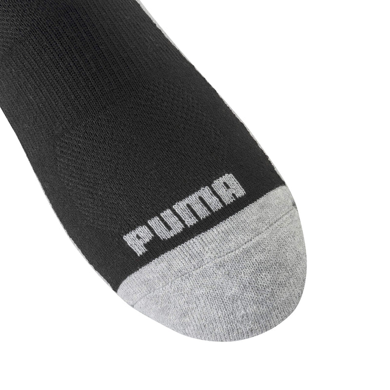 PUMA Men's 6 Pack Crew Socks 10-13 Black/Gray - BeesActive Australia