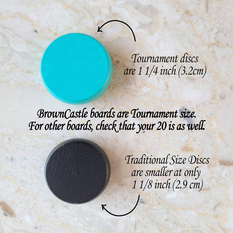 BrownCastle Crokinole Tournament Size Boards or Discs with Carry Case Black - BeesActive Australia