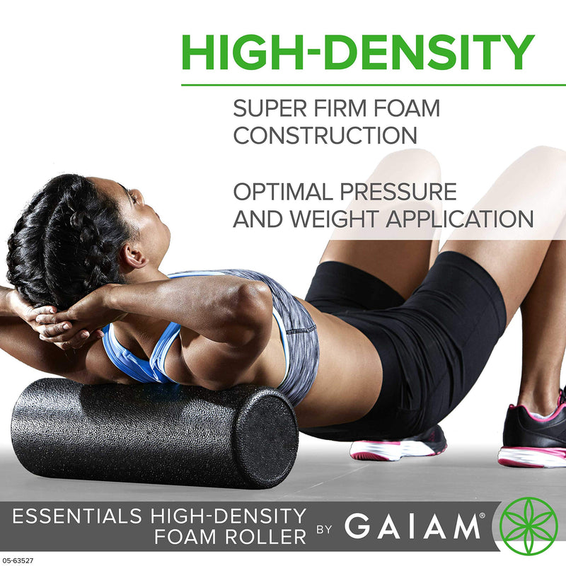 Gaiam Essentials Foam Roller, High Density Firm Deep Tissue Muscle Massager for Back Pain & Sore Muscles 18 inch | Purple - BeesActive Australia
