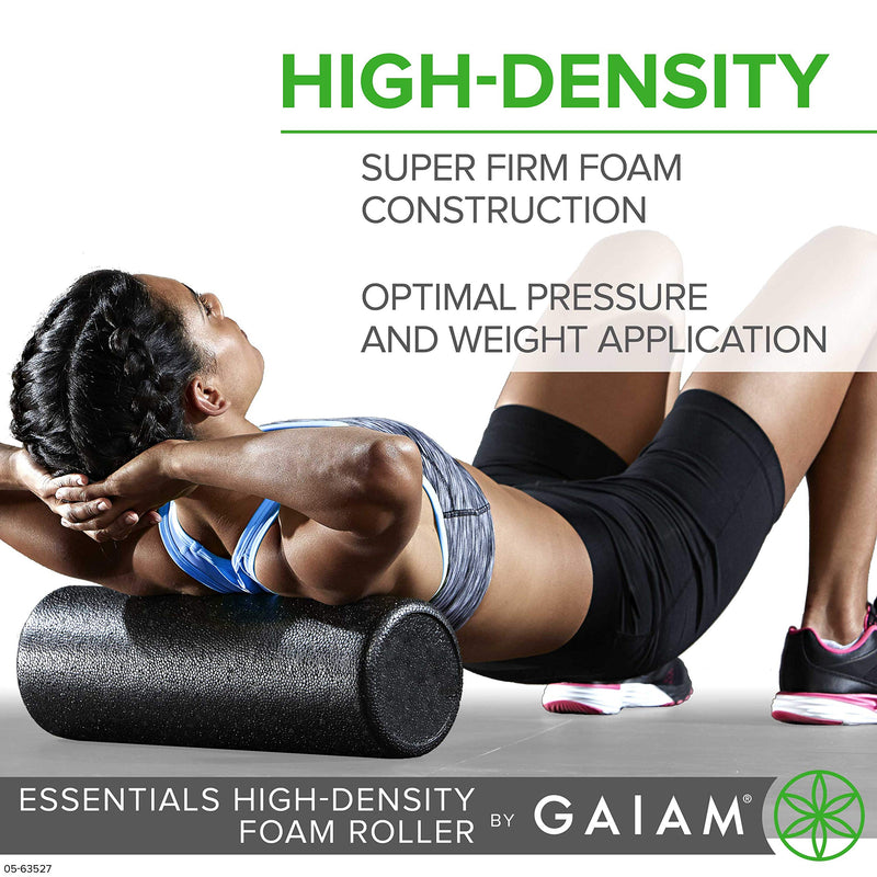Gaiam Essentials Foam Roller, High Density Firm Deep Tissue Muscle Massager for Back Pain & Sore Muscles 18 Inch | Teal - BeesActive Australia