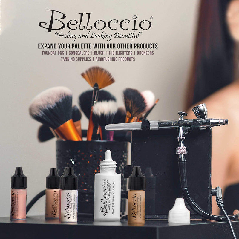 Belloccio's Professional Flawless Airbrush Makeup Shimmer Shade Set (Trio Set) in 1/4 oz. Bottles (NEW FORMULA) - BeesActive Australia