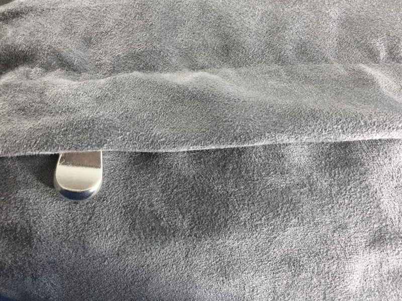 eConsumersUSA 41''x27''x4'' Replacement Luxury Comfort Dog Bed Zippered Duvet Gusset Cover in Gray Color Microsuede Fabric 100% Washable - Cover Case Only - BeesActive Australia