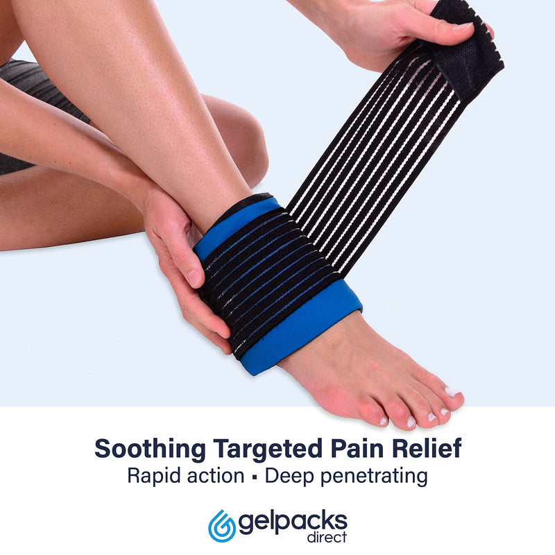 GPD 3in1 Gel Ice Pack for Sports Injuries, Reusable Heat Pack, Adjustable Cold Compress Wrap, Flexible Hot Cold Packs for Muscle Pain, Sciatica Pain Relief - All Body, Multi-Purpose (Gelpacks Direct) Medium (Single Pack) - BeesActive Australia