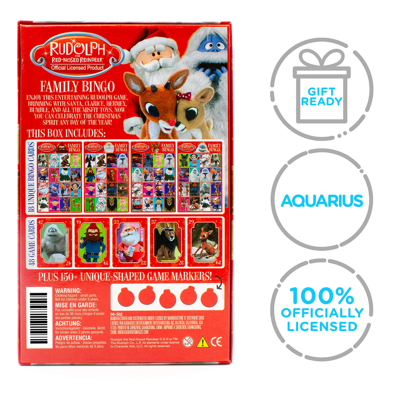 [AUSTRALIA] - Aquarius Rudolph The Red Nosed Reindeer Family Bingo, Multicolor 