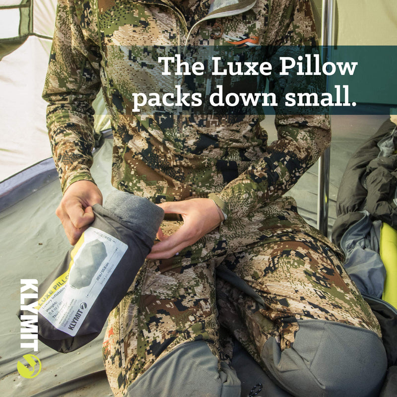 [AUSTRALIA] - Klymit Luxe Pillow - Lightweight Luxurious Inflatable Travel Pillow (New) 