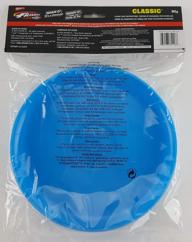 [AUSTRALIA] - Classic Frisbee 90g Polybag, assorted colors 
