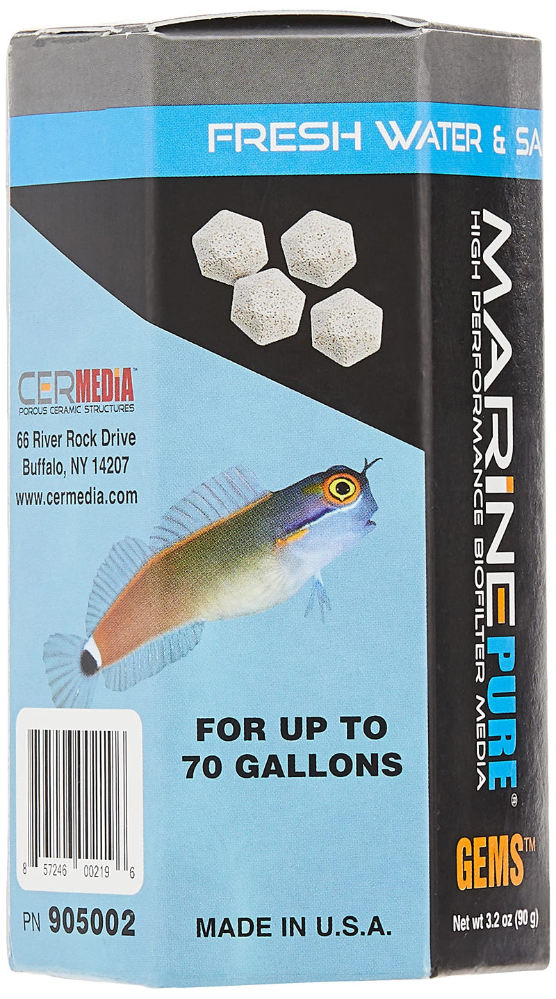 CerMedia MarinePure Marine Pure Biofilter Media Gems - 90g, Tan (905002) - BeesActive Australia