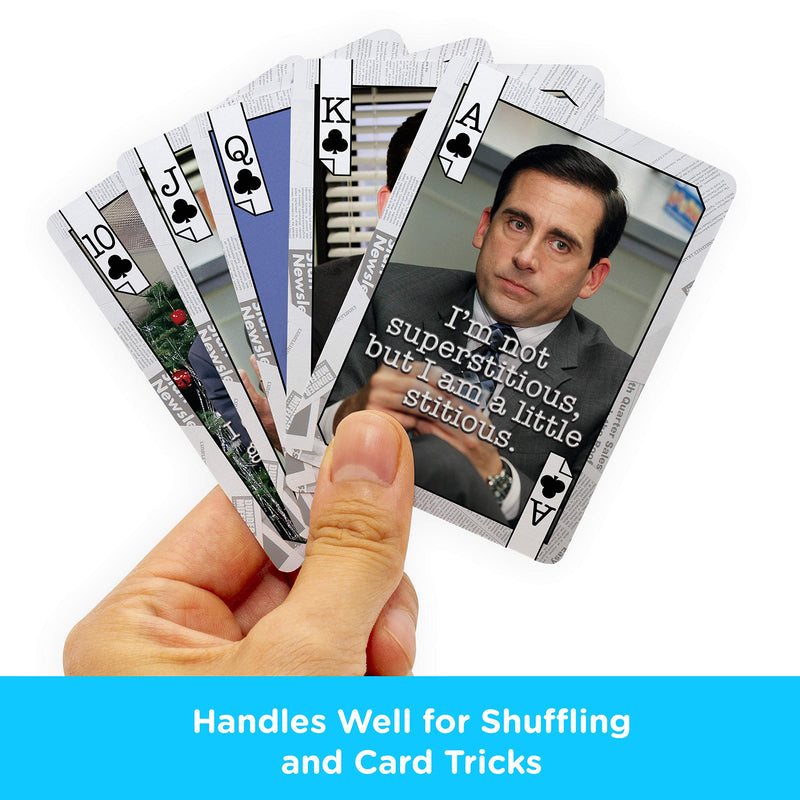 AQUARIUS The Office Michael Quotes Playing Cards - Michael Themed Deck of Cards for Your Favorite Card Games - Officially Licensed The Office Merchandise & Collectibles - BeesActive Australia