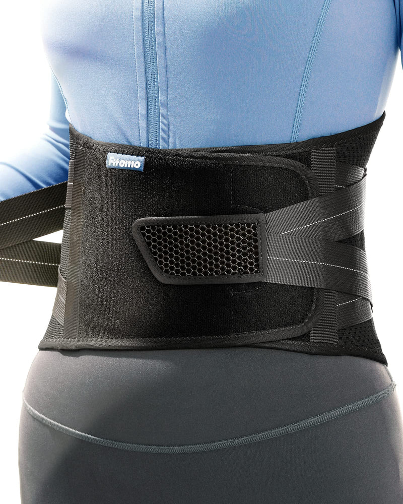 Fitomo Lower Back Support Belt for Men Women, Back Brace for Intant Pain Relief from Sciatica, Hernated Disc, Scoliosis, Adjustable and Breathable, Perfect for Bending Sitting Standing Heavy Lifting Large - BeesActive Australia