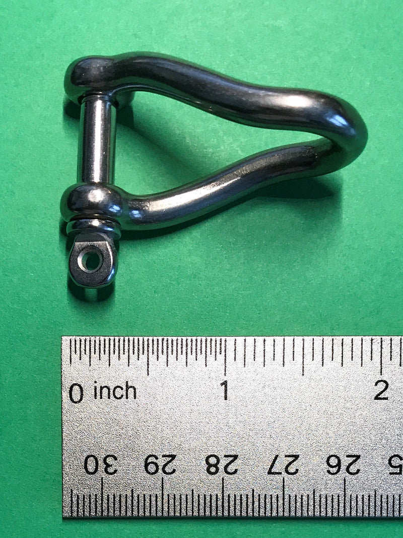 [AUSTRALIA] - Stainless Steel 316 Twist Shackle 1/4" (6mm) Marine Grade 