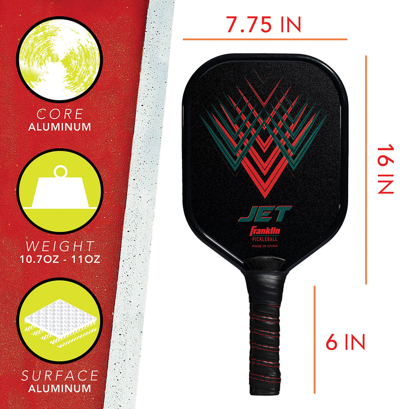 Franklin Sports Pickleball Paddle - Aluminum Pickleball Racket - USA Pickleball (USAPA) Approved Red - BeesActive Australia